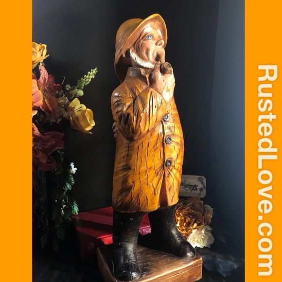 Vintage Marine/ fisherman Statue Latex NY Sailor